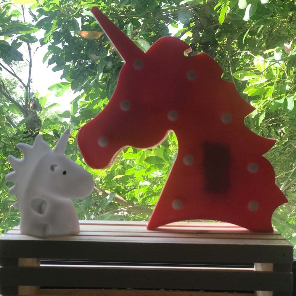 Unicorn lamp and unicorn color changing mini lamp